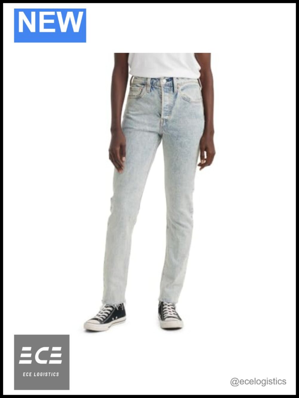 High Rise Skinny Jeans Fitted Hip and Thigh Casual Denim